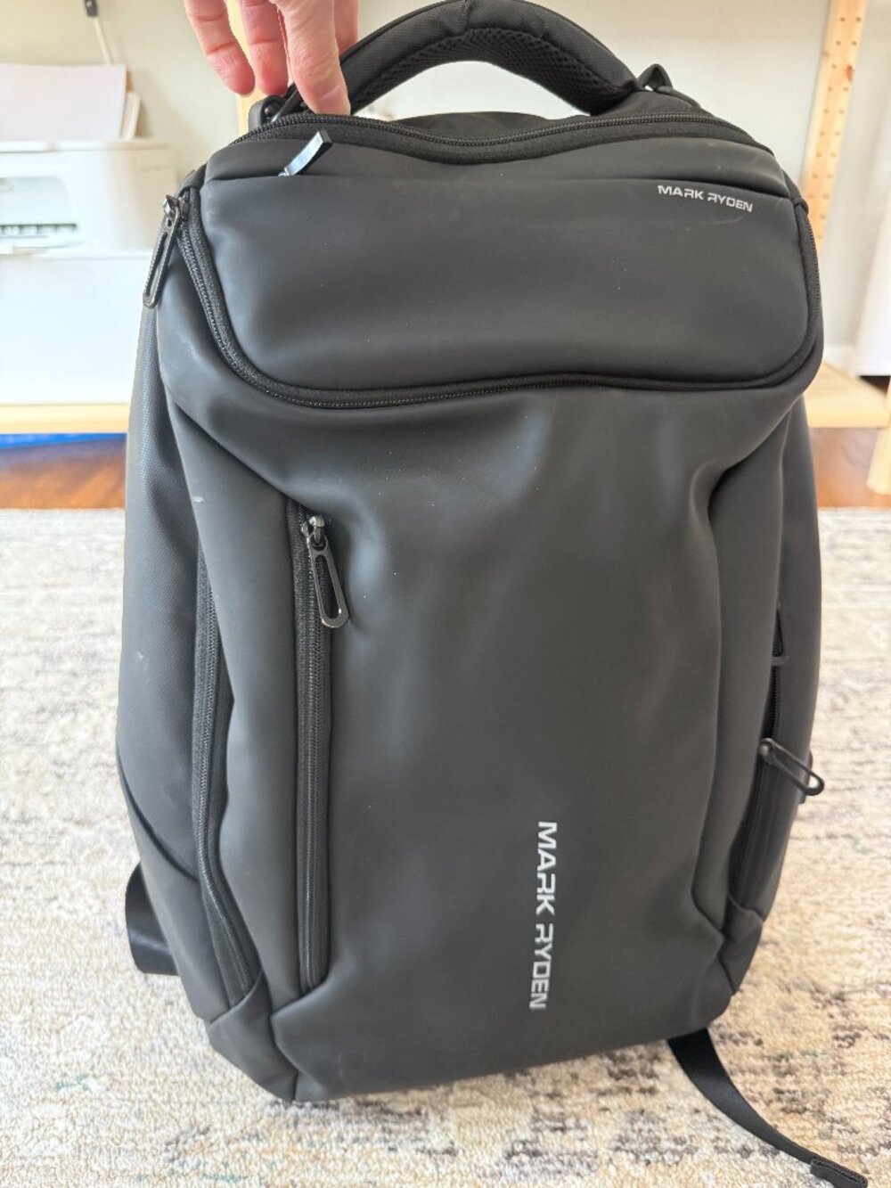 Mark Ryder travel backpack in GUC black